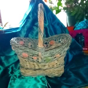 Vintage colorful basket